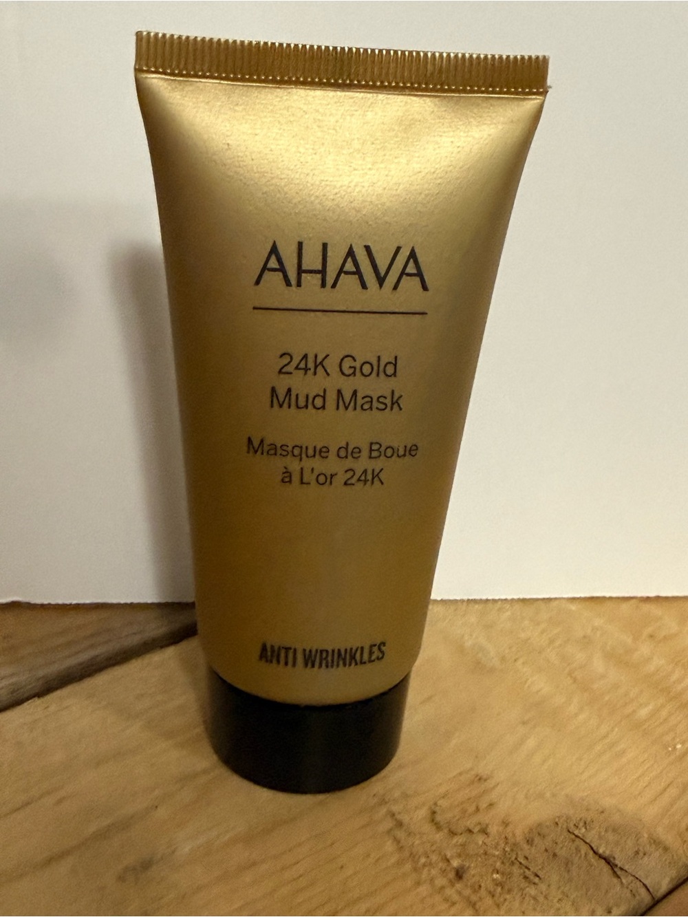 AHAVA 24K Gold Mineral Mud Mask in a gold 1.7 oz (50 mL) tube - New